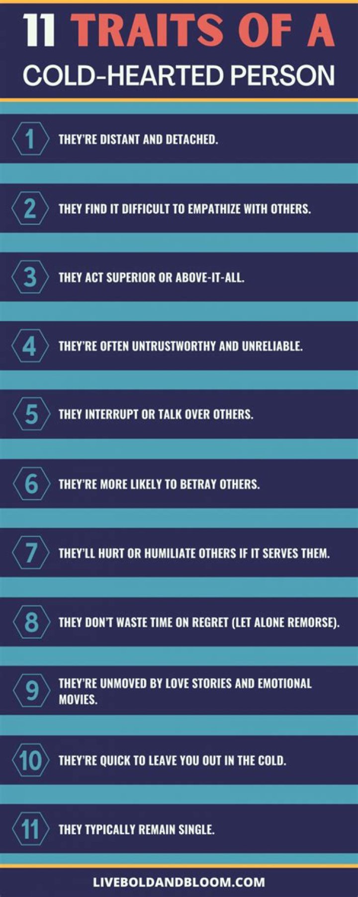 How do you become a stone hearted person?