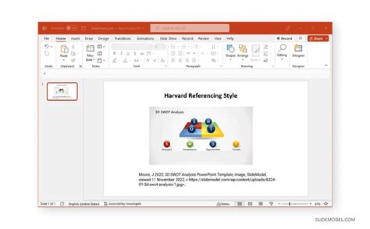 How do you cross-reference in PowerPoint?