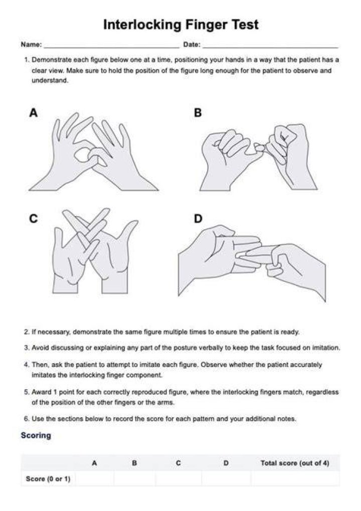 How do you do a two finger test?