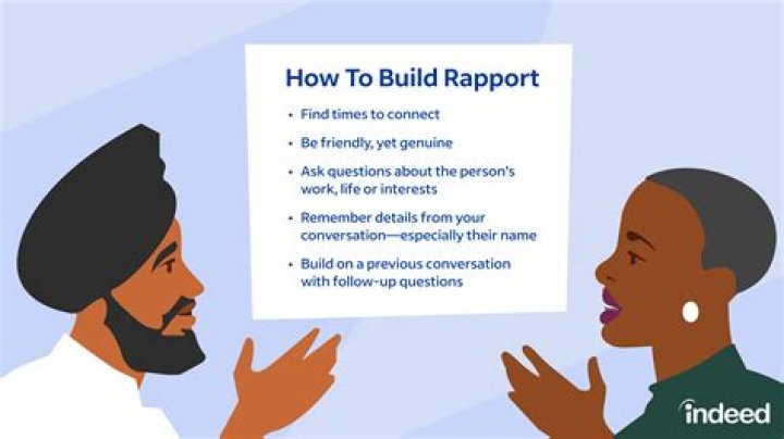 How do you establish rapport between you and the guest?