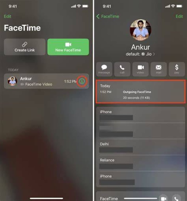 How do you FaceTime for the first time?