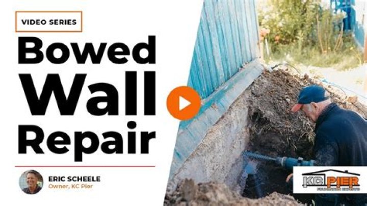 How do you fix a bowed wall for tiling?