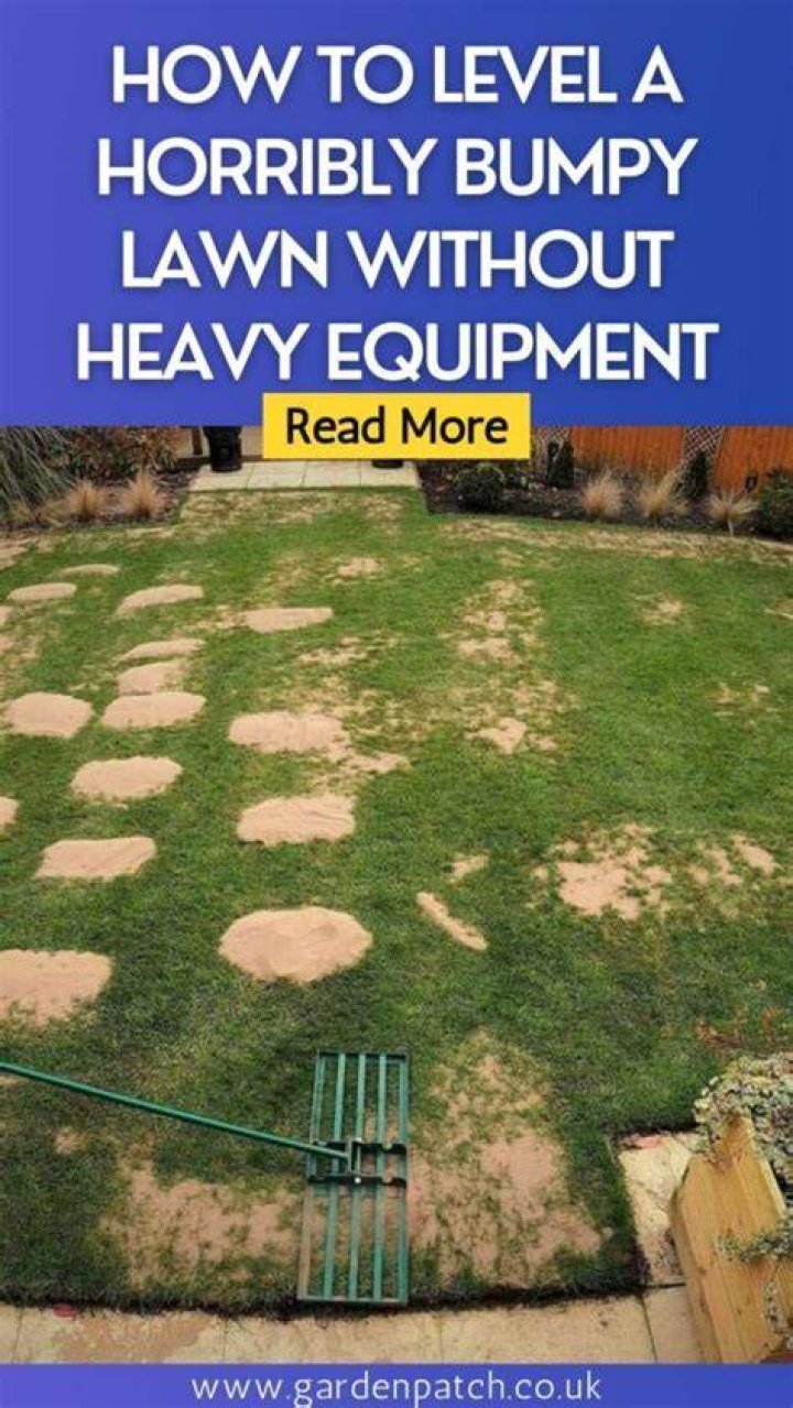 How do you fix a bumpy bumpy lawn?