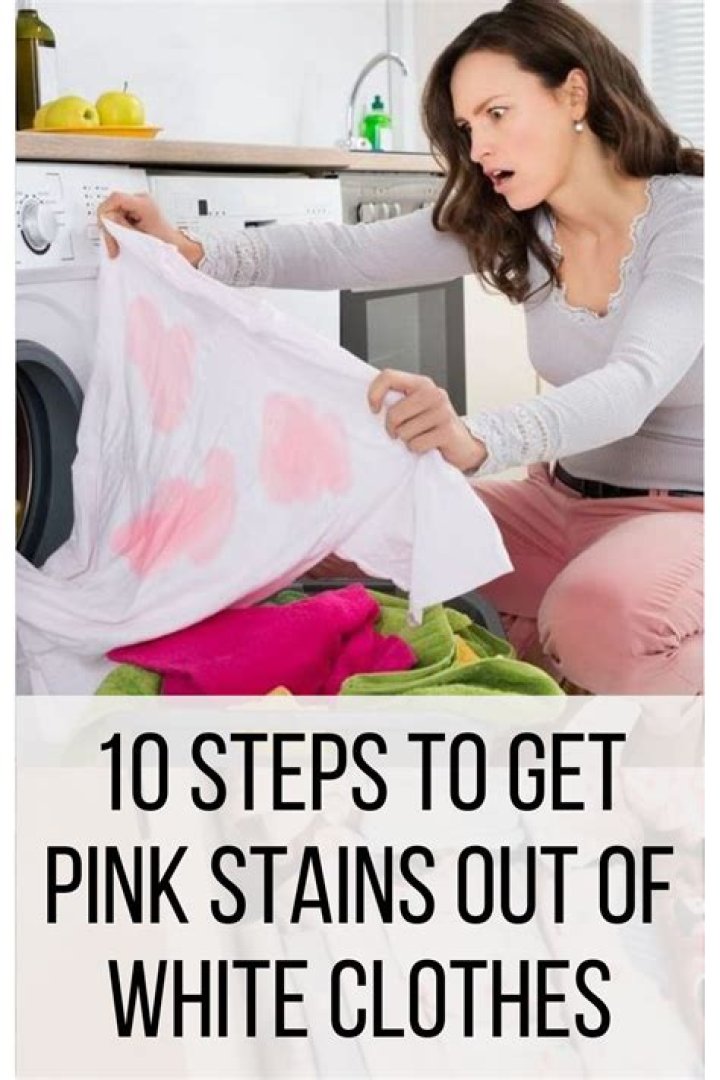 How do you get pink clothes white again?