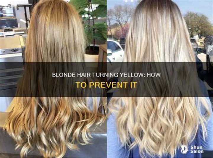 How do you keep blonde hair from turning yellow?