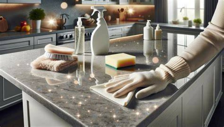 How do you keep quartz countertops shiny?