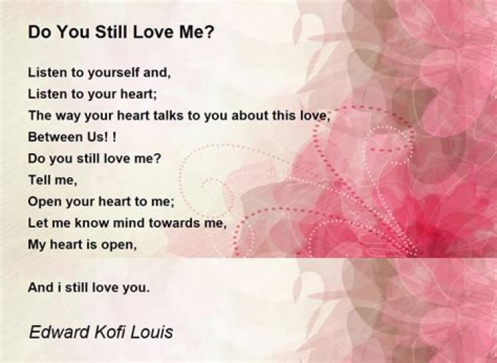 How do you know if you still love someone?