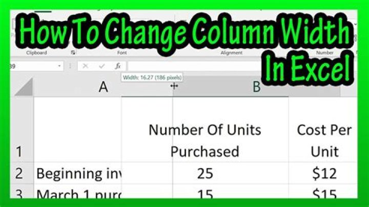 How do you modify the width of the time column to exactly 22?