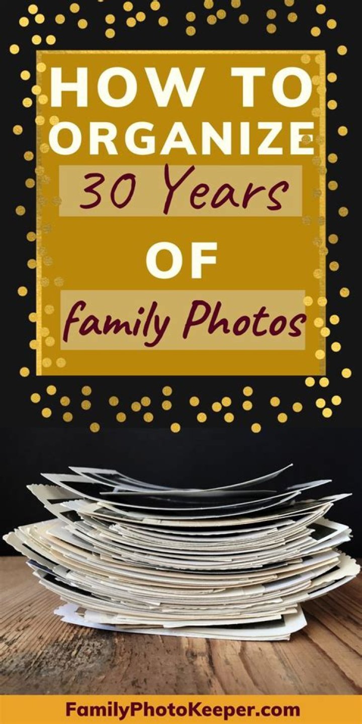 How do you organize 50 years of pictures?