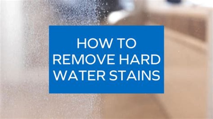 How do you prevent hard water stains?