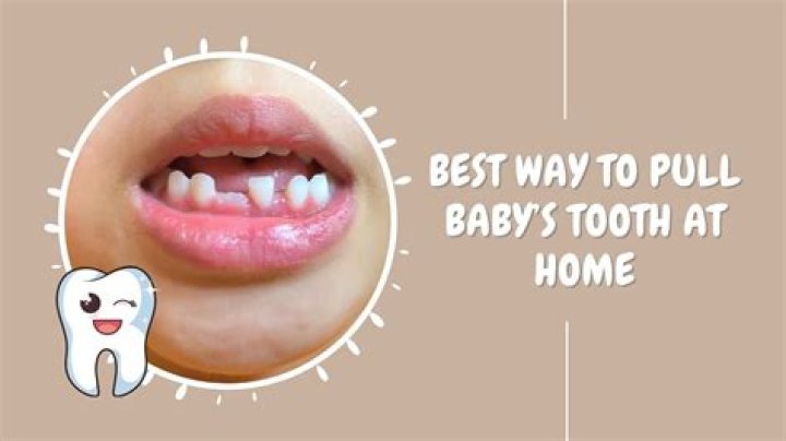 How do you pull out a baby tooth?