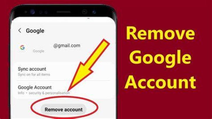How do you remove a Google account from an Android phone?