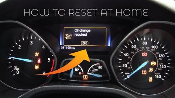 How do you reset the oil light?