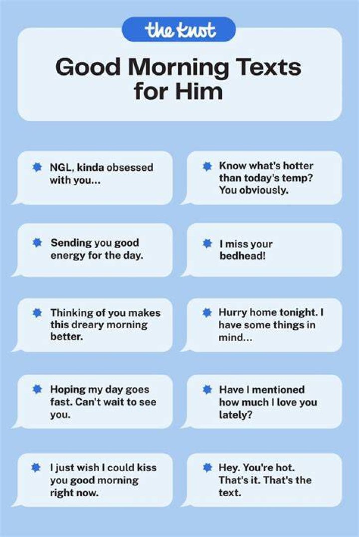 How do you say Good morning to a guy you like?