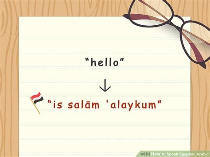 How do you say hello in Egyptian?