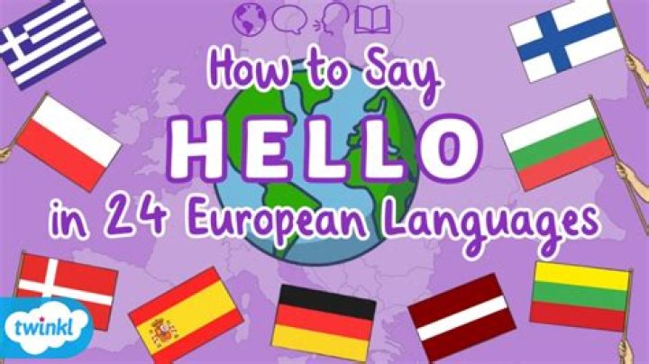 How do you say hello in European?