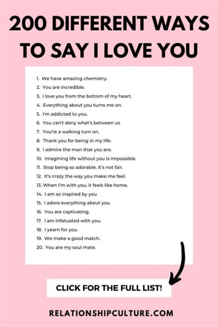 How do you say I love you in creative way?