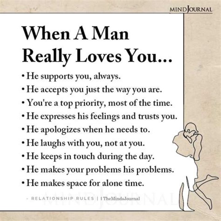 How do you show your man that you love him?