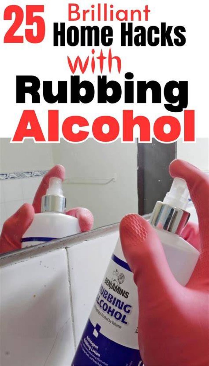 How do you unfreeze a car door with rubbing alcohol?