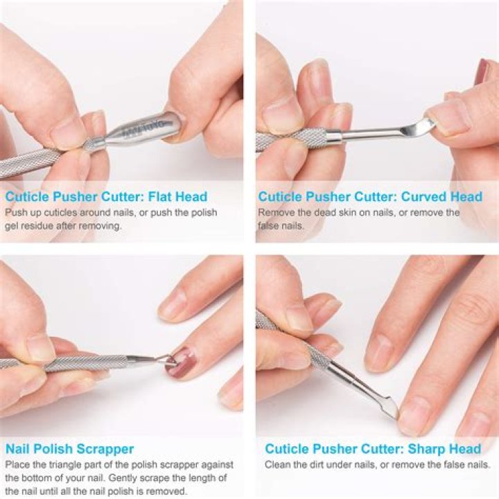 How do you use a cuticle pusher tool?