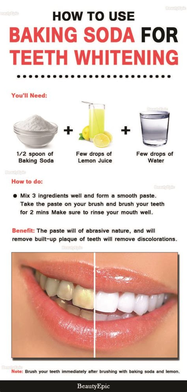 How do you use baking soda to whiten your teeth?