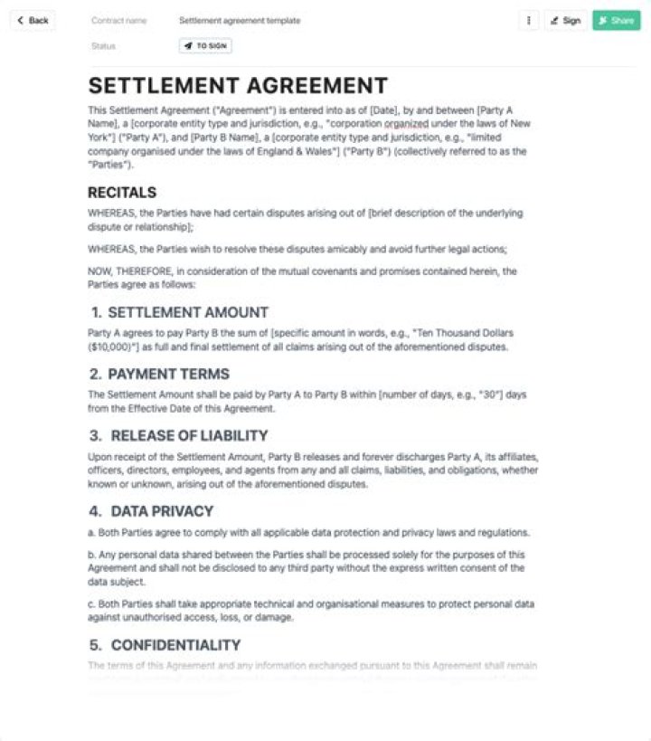 How do you void a settlement agreement?