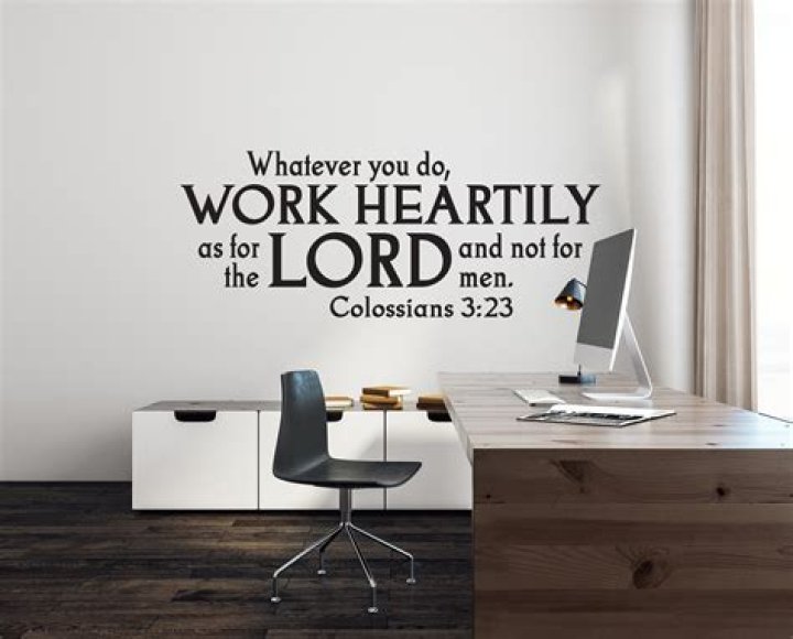 How do you work as unto the Lord?