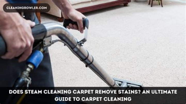 How does a steam cleaner remove dirt?