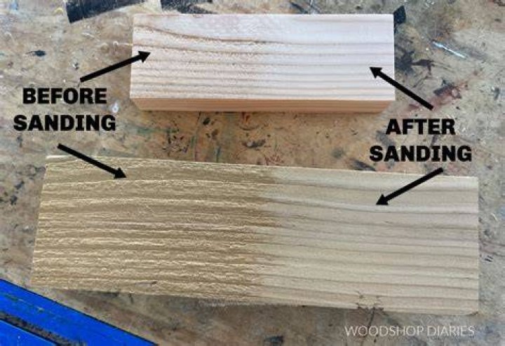 How fine should I sand before staining?