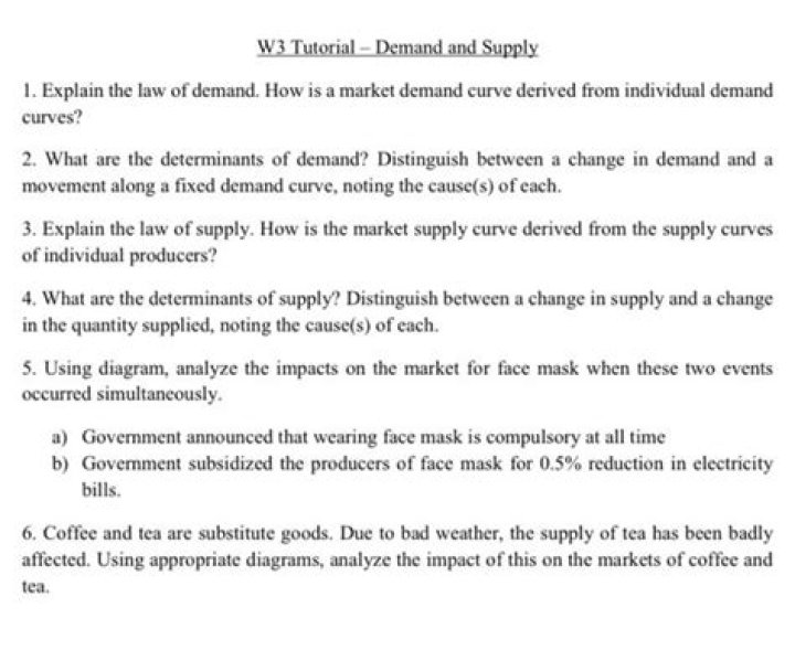 How is a market demand curve derived?