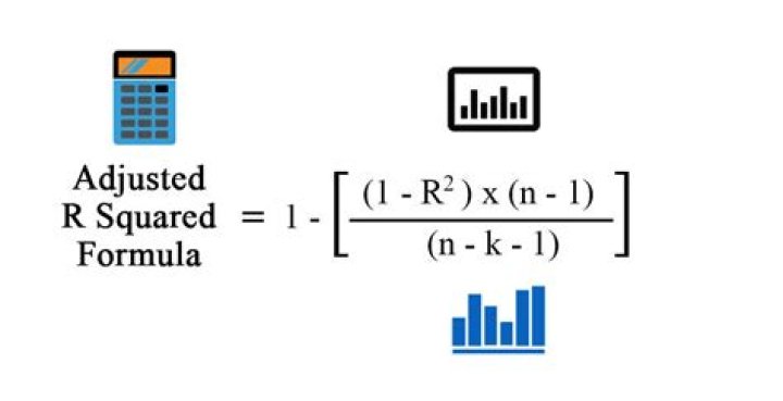 How is adjusted R-squared calculated?