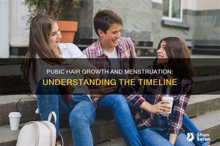 How long after pubic hair is menstruation?