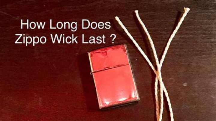 How long does Zippo cotton last?