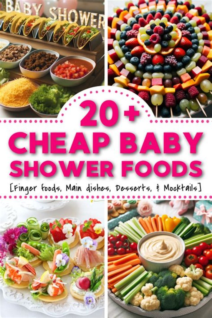 How many appetizers should you have at a baby shower?