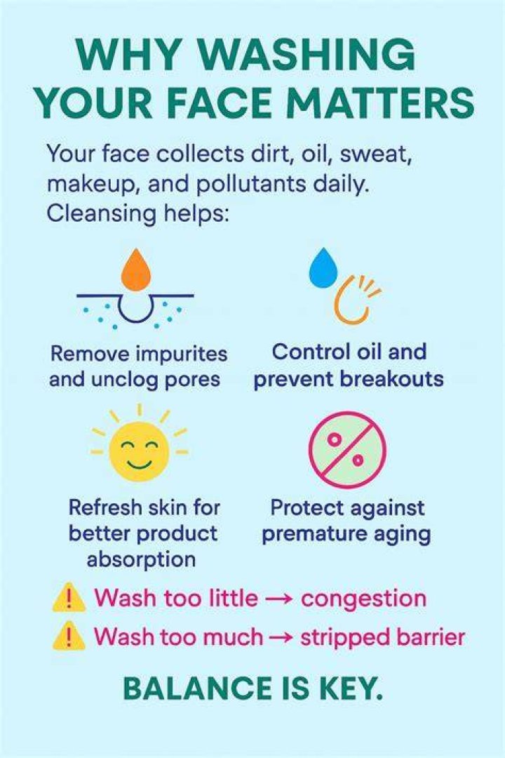 How many times should I wash my face?