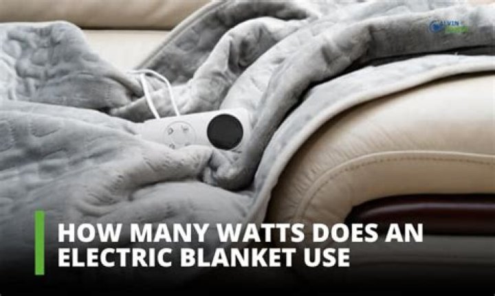How many watts does an electric blanket use?