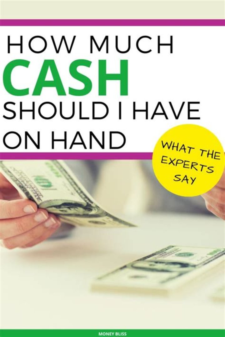 How much cash should you have in the bank?
