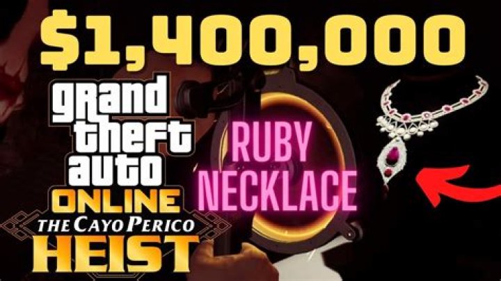 How much is the ruby necklace worth in Cayo Perico?