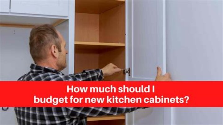 How much should I budget for new kitchen cabinets?