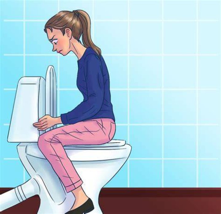 How should you sit on a toilet?
