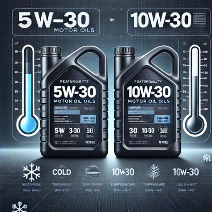 Is 5w30 oil thicker than 10w30?