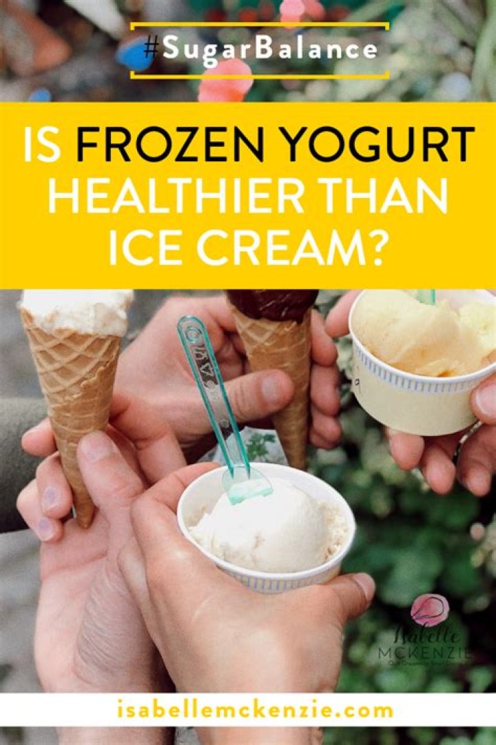 Is frozen yogurt healthier than ice cream?