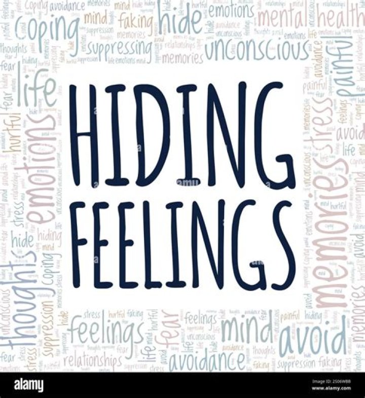 Is he hiding his feelings?