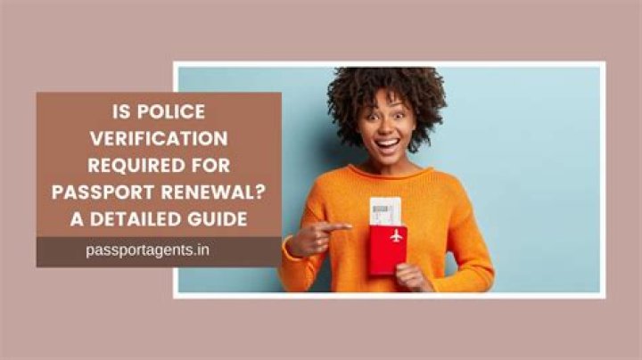 Is police verification required for passport?