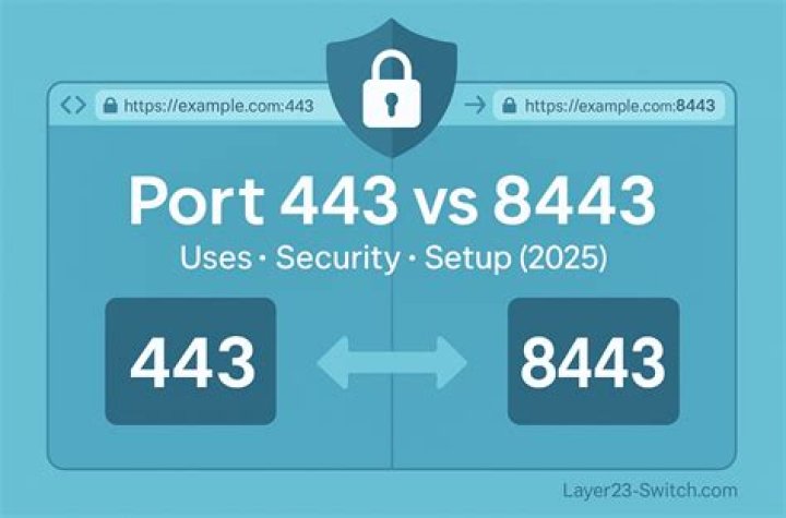Is port 8443 and 443 the same?