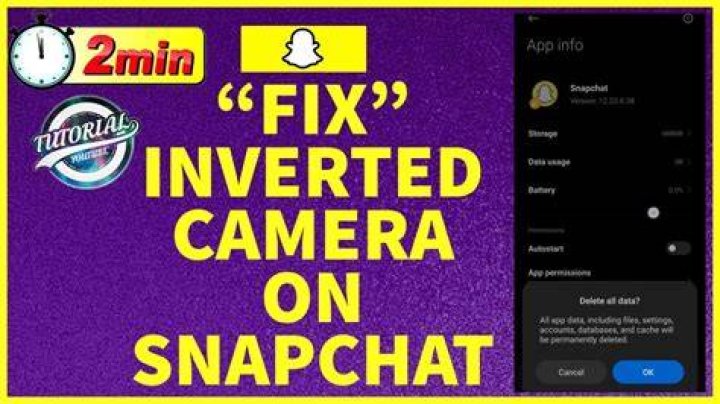 Is Snapchat camera inverted?