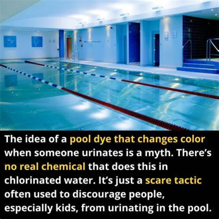 Is there a chemical that changes color when you pee in a pool?
