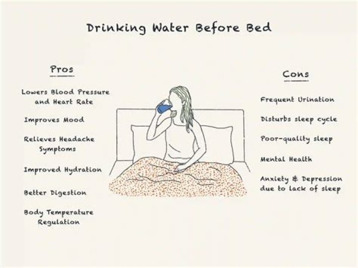 Is water good before bed?
