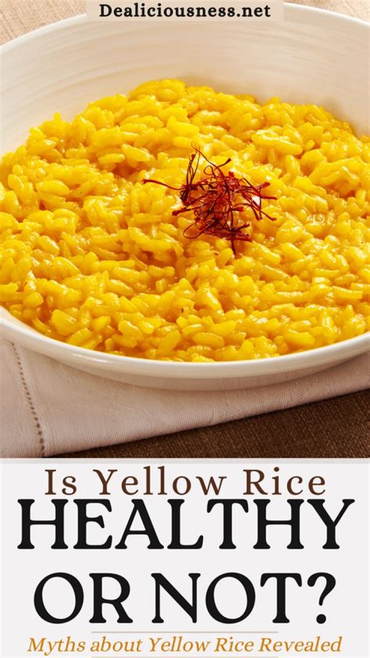Is yellow rice healthy?