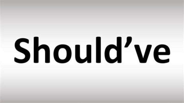 Should ve meaning?